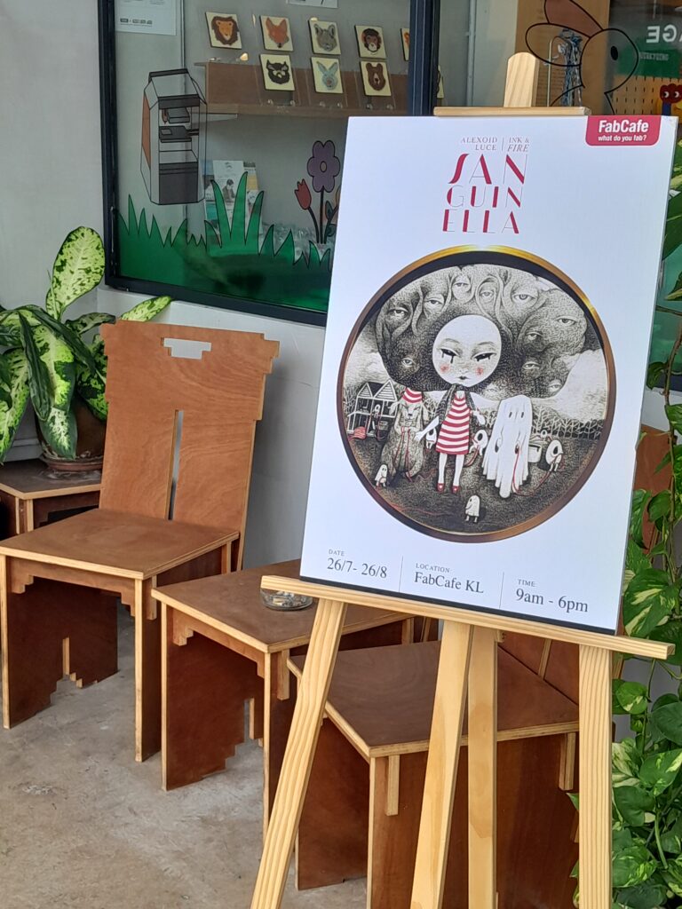 Sanguinella: Ink and Fire art exhibition